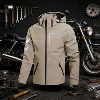 Veste imperméable décontractée pour homme avec logo Allianz 2026 - Veste de cyclisme légère - Veste coupe-vent à capuche style urbain pour la randonnée 4