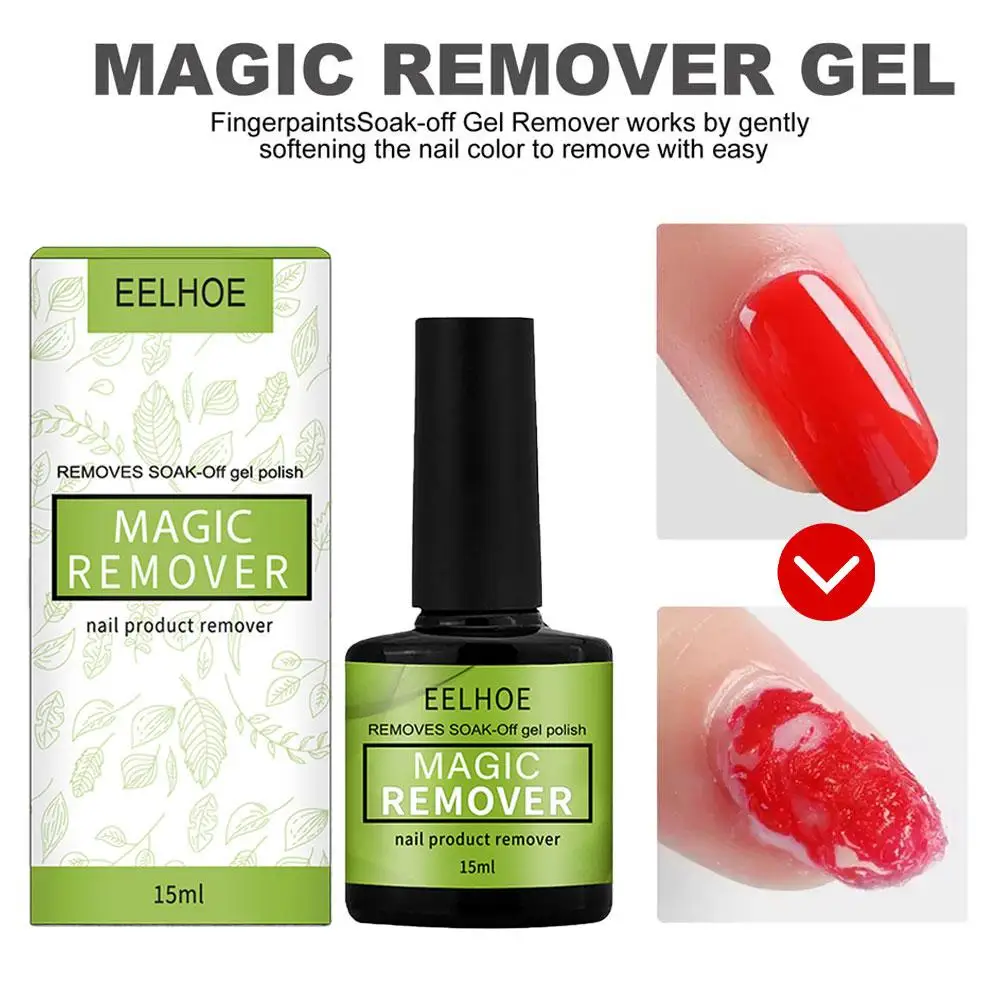 

15ml Magic Fast Remover Nail Gel Polish Remover UV Gel Magic Gel Burst Nail Polish Varnish Semi Permanent Polish Remover De E7R7