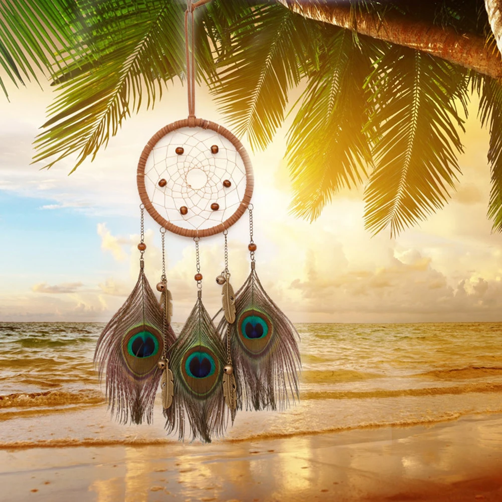 Dream Catching Decor Exquisite Decorative Wall Ornament Indian Style Dream Catching Decor for Car Home Living Room Bedroom