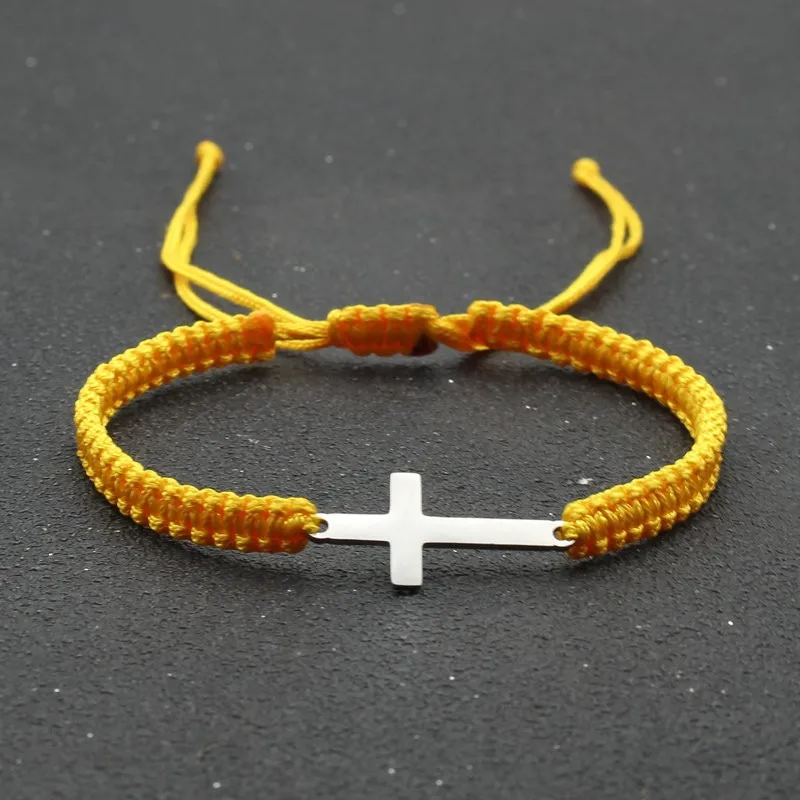 Braccialetti da uomo neri Braccialetti intrecciati in pelle multistrato