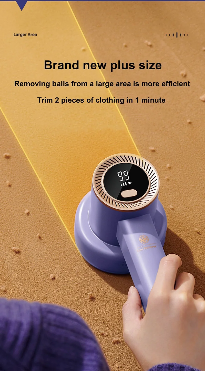 Description Picture 5 of itemUSB Hair Ball Trimmer Professional Ball Remover Clothes Hair Remover 3 Gear Electric Hair Remover Dry Cleaning Shop Shaving Ball
