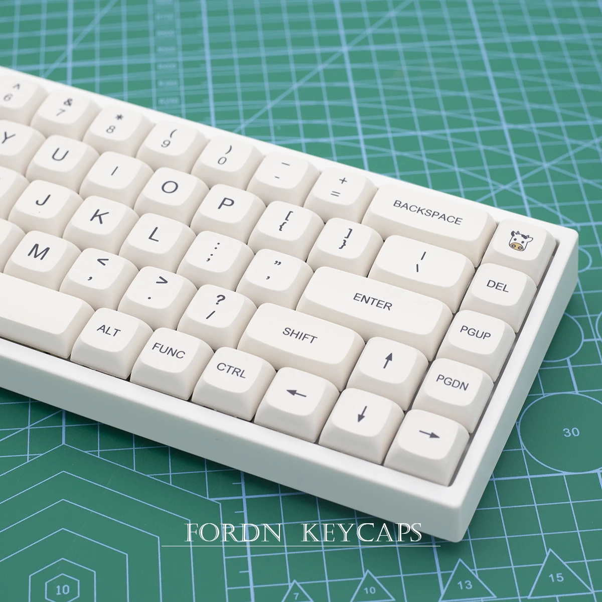 1 Satz Milch Thema Tasten kappen für mx Schalter mechanische Tastatur pbt Farbstoff Subbed Biene japanische minimalist ische weiße Tasten kappen xda