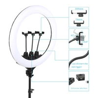 22" LED Light Rings 3200-6500K Color Temperature 0-100% Brightness With 2M Power Cable Lamp For Make Up/Photo Studio Shooting 2