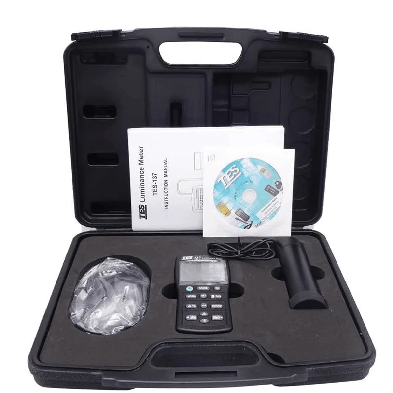 TES-137 TES137 Luminance Meter Dual Display 4-Digit LCD