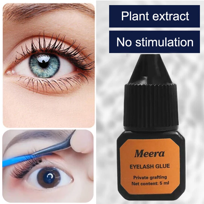 eyelash glue 1 Second Fast Drying Strong False Eye Lash Extension Glue Adhesive Retention Low Smell Mink Eyelash Glue Lashes Grafting