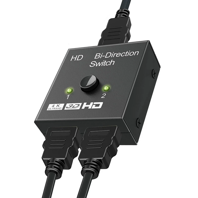 4K Bi-Direction HDMI-compatible Switch 2 in 1 out Splitter Splitter 2x1 1x2 4K 1080P Video Switcher Adapter for PS4 PS3 HDTV BOX