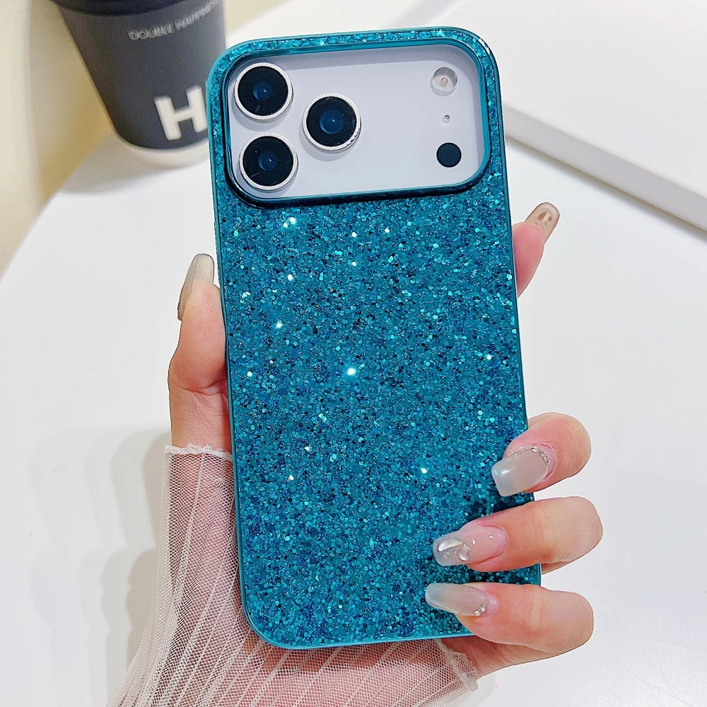 Luxurious Shimmering Glitter Plating Phone Case in Vibrant Colors