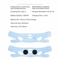 Thin Face V Face Lifting Bandage Firming Facial Smart Pulse V Face Lifting Mask EMS Microcurrent Skin Tightening 6