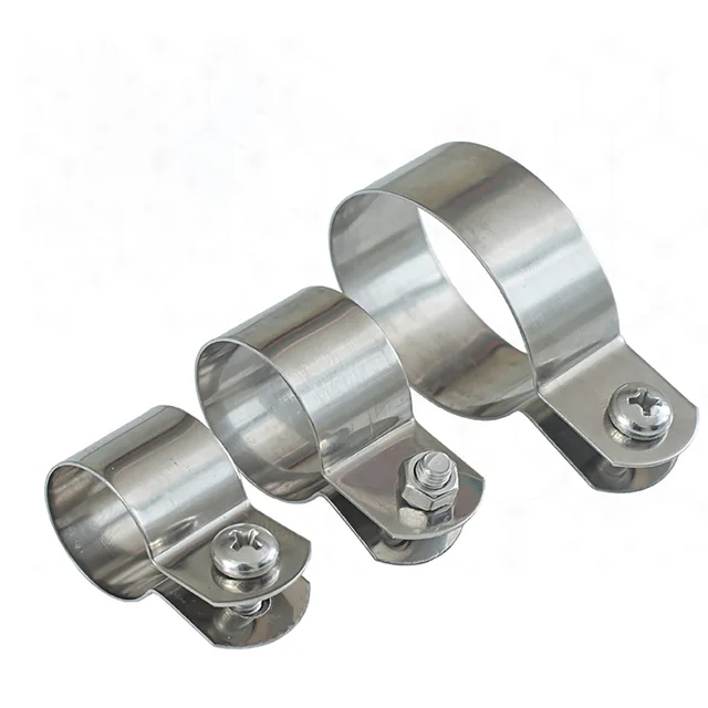 10 Morsetti A U In Acciaio Inox 304 Per Tubi Da 50mm - Per Impianti Idrici, Riscaldamento E Antincendio - Fissaggio A Viti - Foto 3