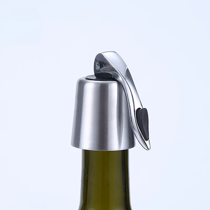 Stainless Steel Vacuum Sealed Red Wine Storage Bottle Stopper Sealer
