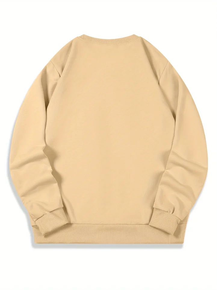 Mens Casual Long Sleeve Crew Neck Sweatshirt