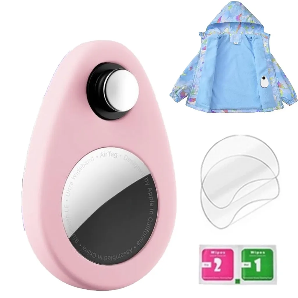 Silicone Anti-Removal Airtag Holder - Secure, Hidden Design for Kids, Pets, and Luggage