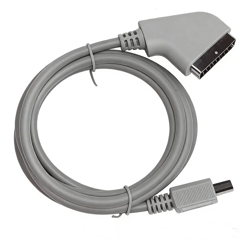 Fzqweg 고품질 진짜 rgb scart 비디오 hd hdtv av 코드 케이블 rgb scart 리드 닌텐도 wii 콘솔 비디오 게임