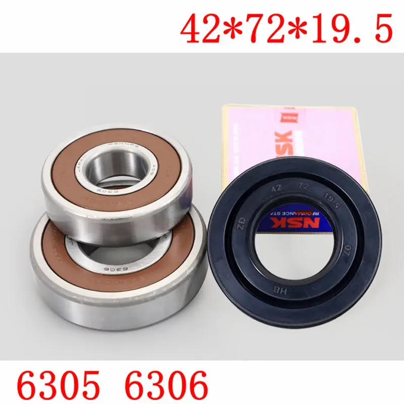 For Panasonic drum washing machine Water seal（42*72*19.5）+bearings 2