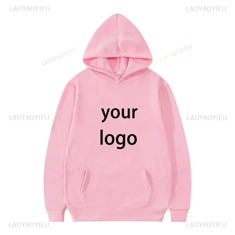 2024 Student Casual Custom Printed Text DIY Hoodie Customized Logo Personalized Hoody Custom Hoodies Text Logo Sweatshirt 5