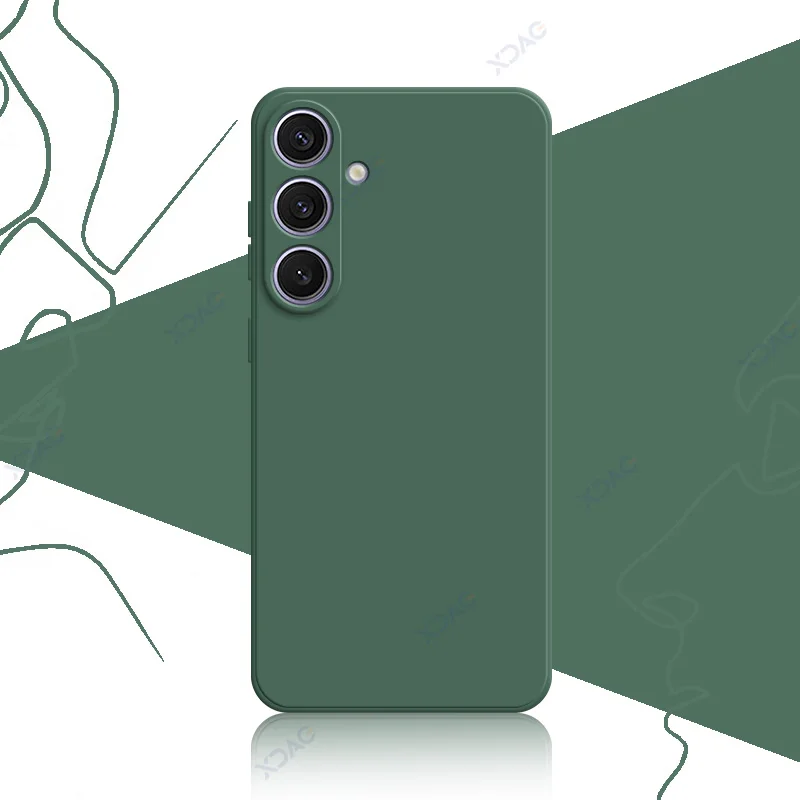 Square Liquid Silicone Phone Case - 360° Soft Protective Anti-Fall Armor Cover