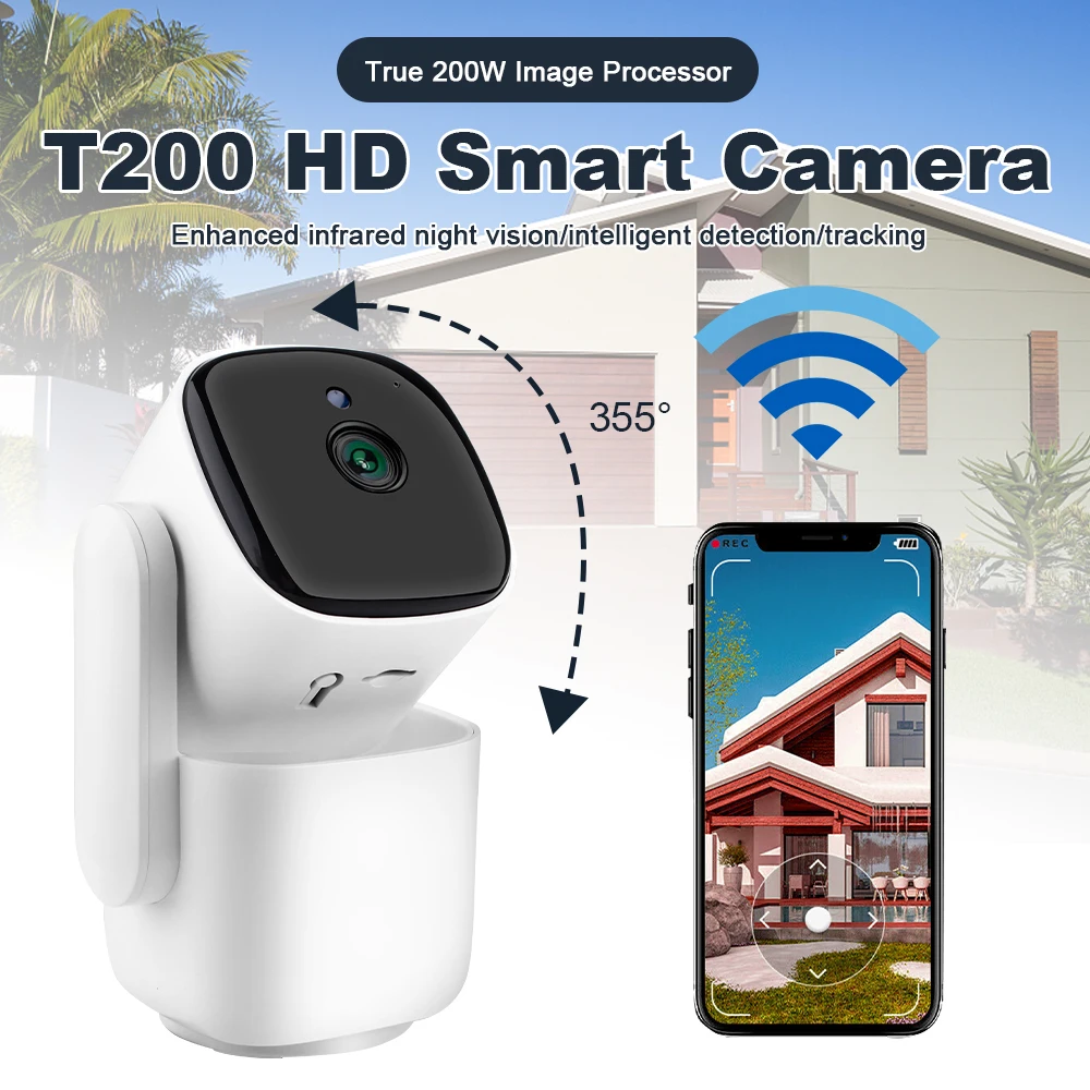 IP Camera 5G WiFi Baby Monitor 1080P Mini Indoor CCTV Security 2K 4MP AI Tracking Audio Video Surveillance Camera Dual-band Ante