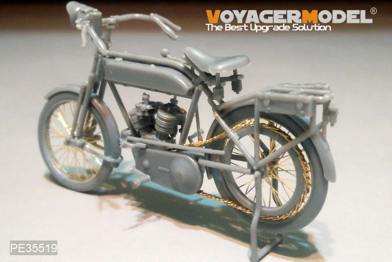 보이저 모델 PE35519 1/35 WWI 프랑스 푸조 1917 750cc 사이클 오토바이, MENG HS-005 오토바이 없음