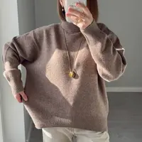WinvyNee Women's Clothing Wool Sweaters Turtleneck Casual Long Sleeve Jumpers Knitted Pullovers Soft Plus Size Winter A1103002C - Image 2