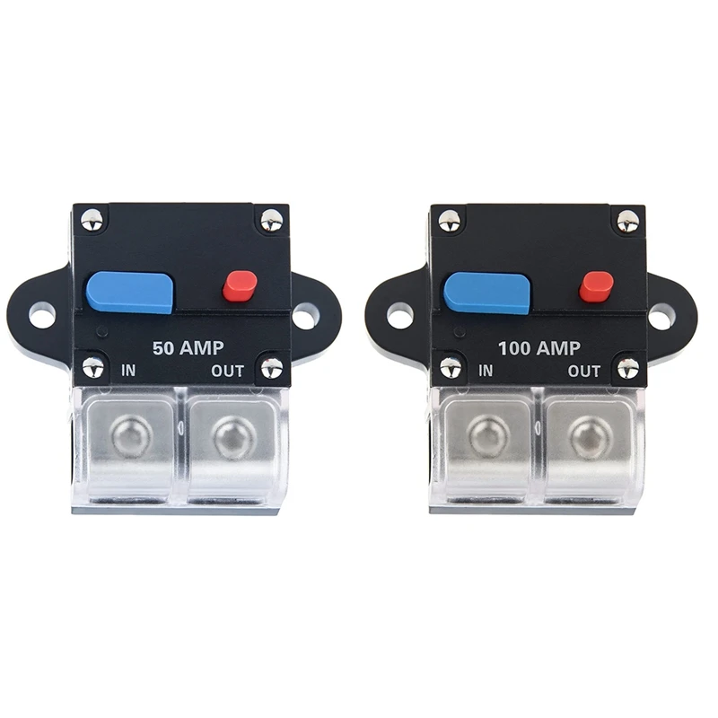 Interruttore Di Circuito Impermeabile Trolling Motor Auto Car Marine Boat Bike Stereo Audio In Linea Portafusibili Inverter