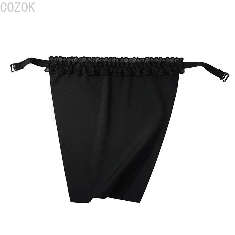 Women's Lace Collar Cover With T-Shirt Elastic Band Easy To Grip Bra Wrapped Inserts Chest Protection Tube Top women tube tops