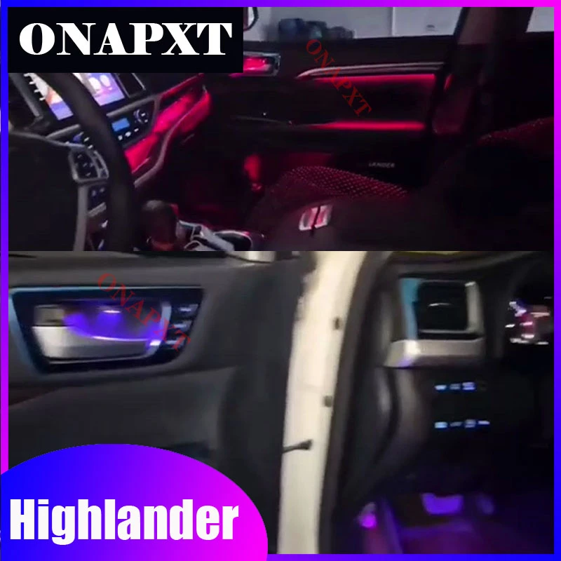 For Toyota Highlander 2015 2022 Ambient Light Button Control Decorative