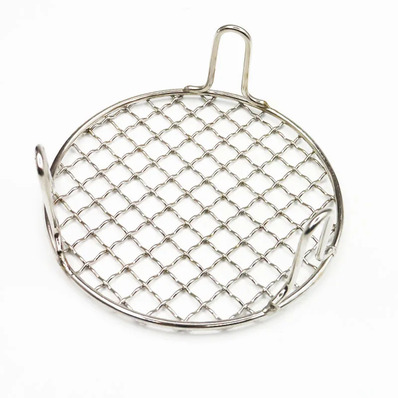 Food ade 304 Stainl Steel round High Leg Air Fryer Oil Drain Bacon ill Ra Square id Drng Net Charcoal ill Roas...