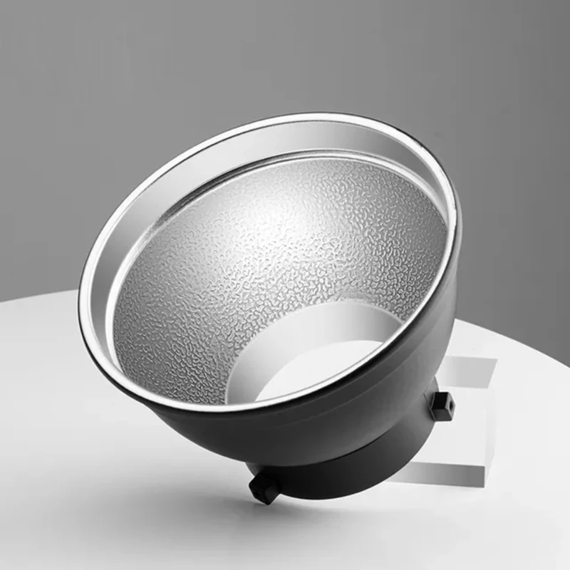 Description Picture 2 of item7” Standard Reflector Diffuser Lamp Shade Dish 55° Light Angle for Bowen Mount Studio Strobe Flash Light Speedlites