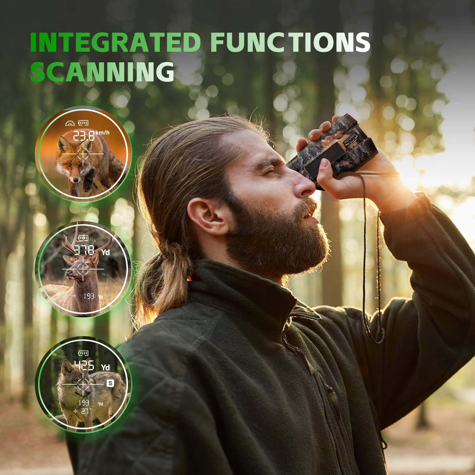 Hawkray Hunting Golf Rangefinder 1200 yards