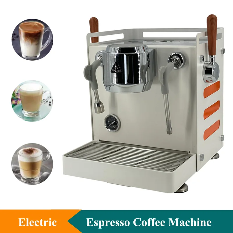 220V Electric High Quality Espresso Machine Semi-Automatic Espresso Machine Stainless Steel Coffee Maker For Shop