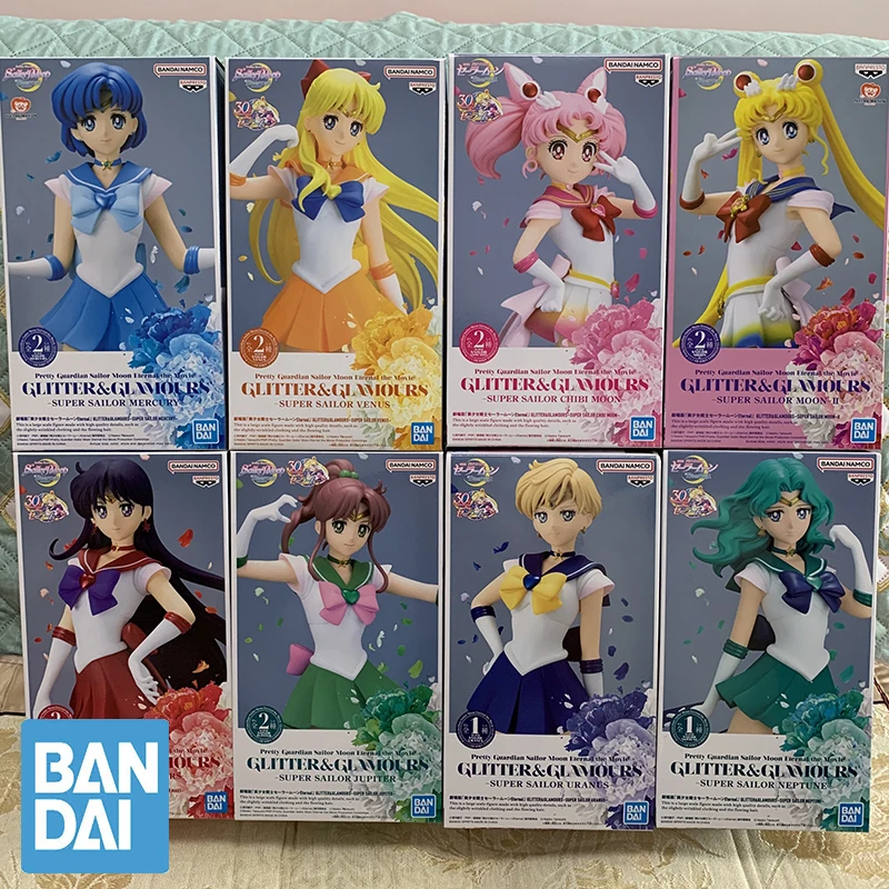 

Original Bandai Sailor Moon Eternalthe Movie Glitter&glamours Super Sailor Venus Mars Pvc Action Figurine 23cm Figure Model Toy