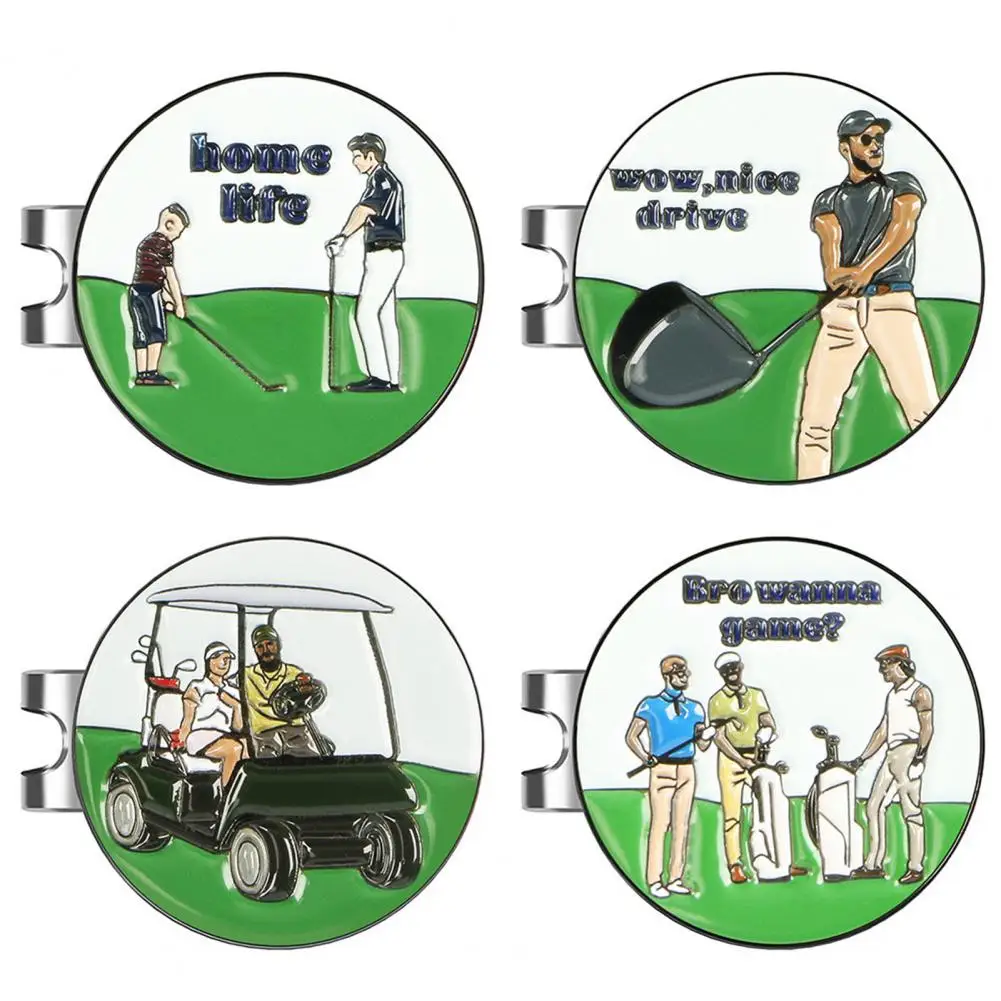 

Golf Ball Marker Funny Golf Ball Marker Hat Clip Golf Training Iron Golf Ball Position Marker with Hat Clip Golf Supplies