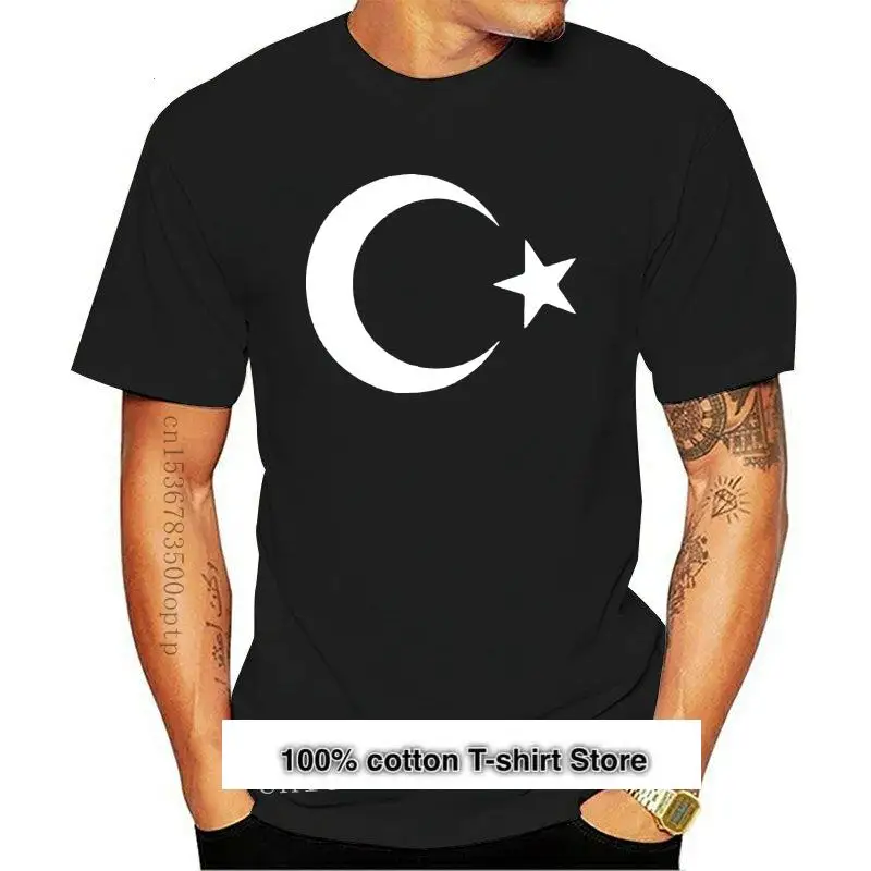 Фото Ropa para hombre, camiseta turca, camiseta de Ay yildis, camiseta con bandera de Турция 8302 №1