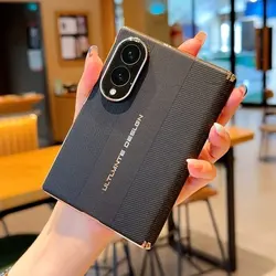 Custodia per telefono in pelle elegante con plating antiurto - Copertura per obiettivo di colore solido