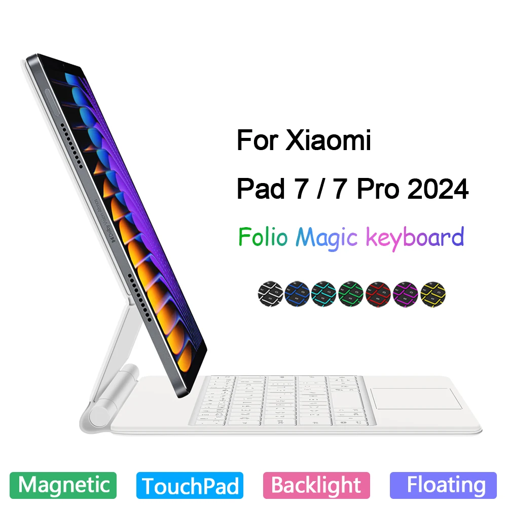 Backlit Touchpad Magic Keyboard For Xiaomi Pad 7 7 Pro 2024