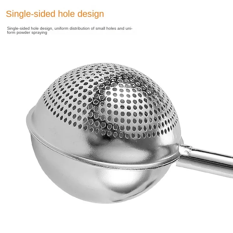 304 Stainless Steel Powder Sieve Flour Matcha Spice Sprinkle Cream Sugar Filter Semicircle Tea Strainer Dusting baking tools