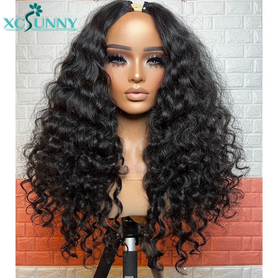 U Part Hair Extensions Human Hair V Part Wigs Human Hair Wig Curly