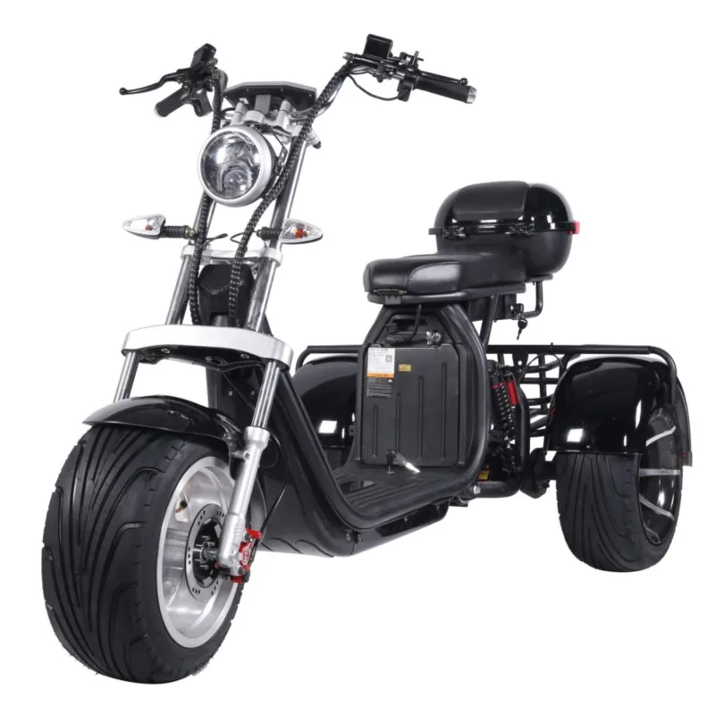 Electric Scooter Electric Three-wheeled Chopper 60V 2000W Electric Motorcycle Bobber Sportsters Travel City Coco Scooter