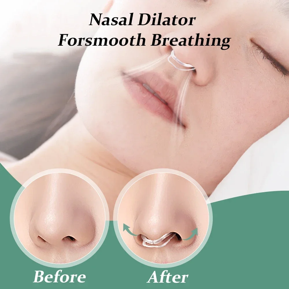Nose Clip Anti Snoring Device Stretch and Rebound Night Sleep Anti Open Mouth Anti Snoring Physical Close Mouth