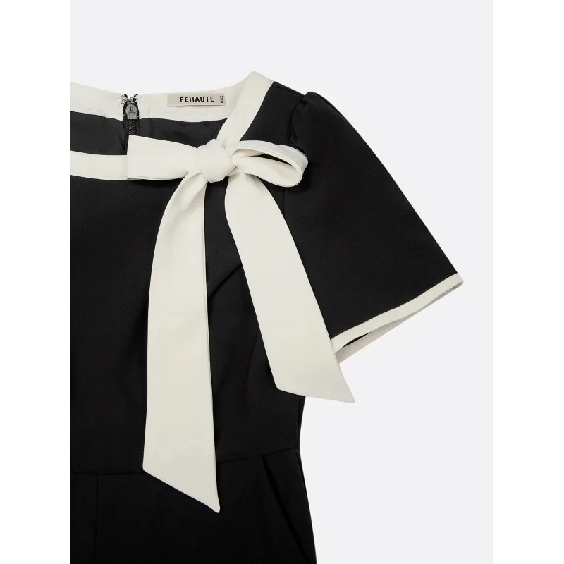 Tilala 2026 المرأة هيبورن نمط بذلة سوداء واسعة الس...