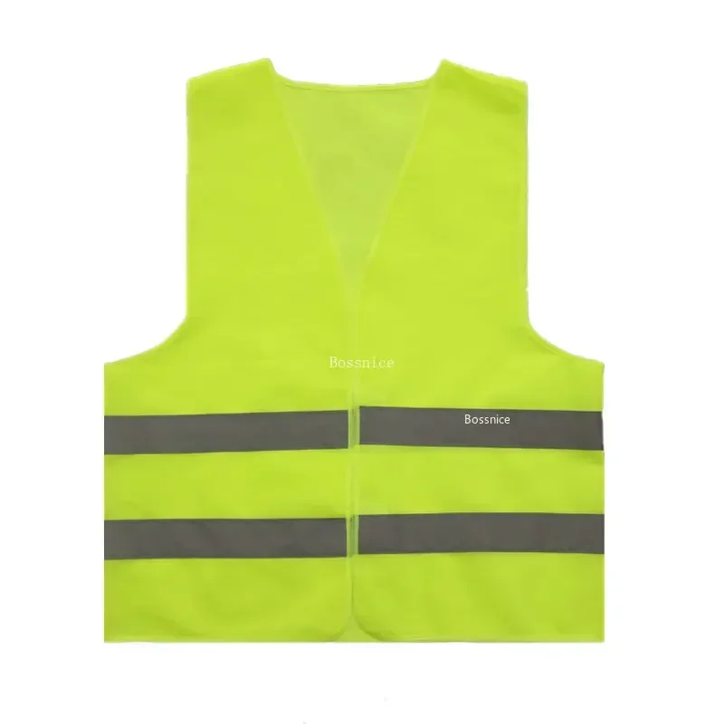 Reflective Vest Sleeveless Tops Traffic Running Safety Reflector with Reflective Stripe