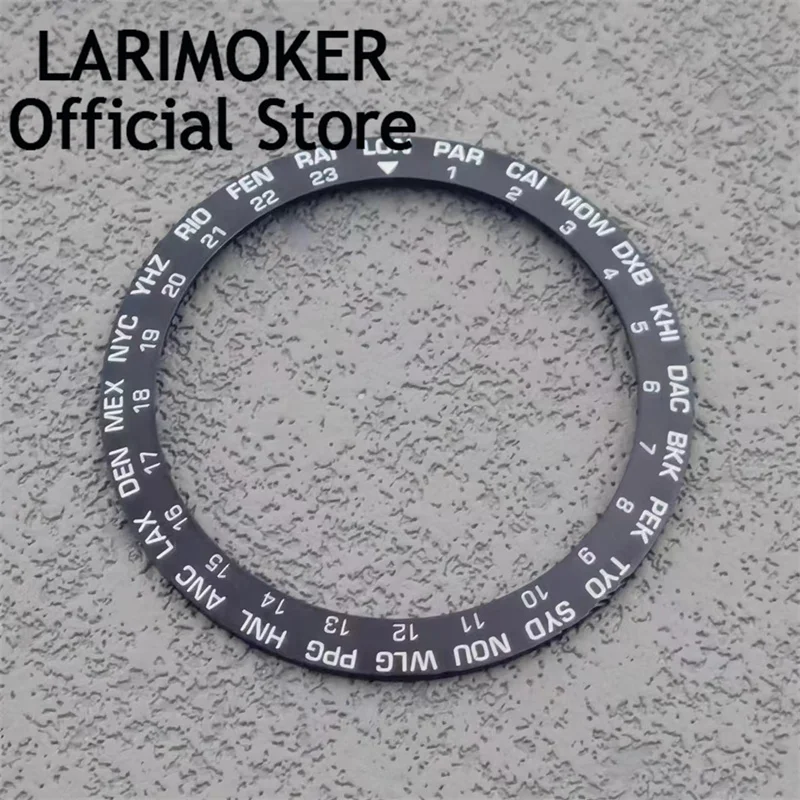LARIMOKER high quality 38mm titanium bezel insert fit 40mm watch case