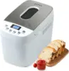 15-in-1 Breadmaker Dough Maker with Gluten Free Setting, 3 Loaf Sizes 3 Crust Colors, Nonstick Baking Pan, White 1