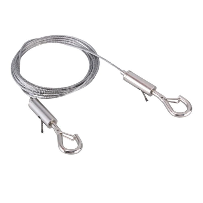 Stainless Steel Cable Hanging set with Adjustable Spring Hook Practical Hanging Cable Heavy Duty for Various Lengths