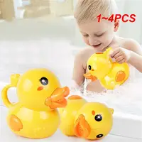 1~4PCS Bath Toys Wash Hair For Baby Kid Pool Watering Can Toy Cute Duck Watering Can Bath Toy Beach Watering Pot Water Play Suit 1