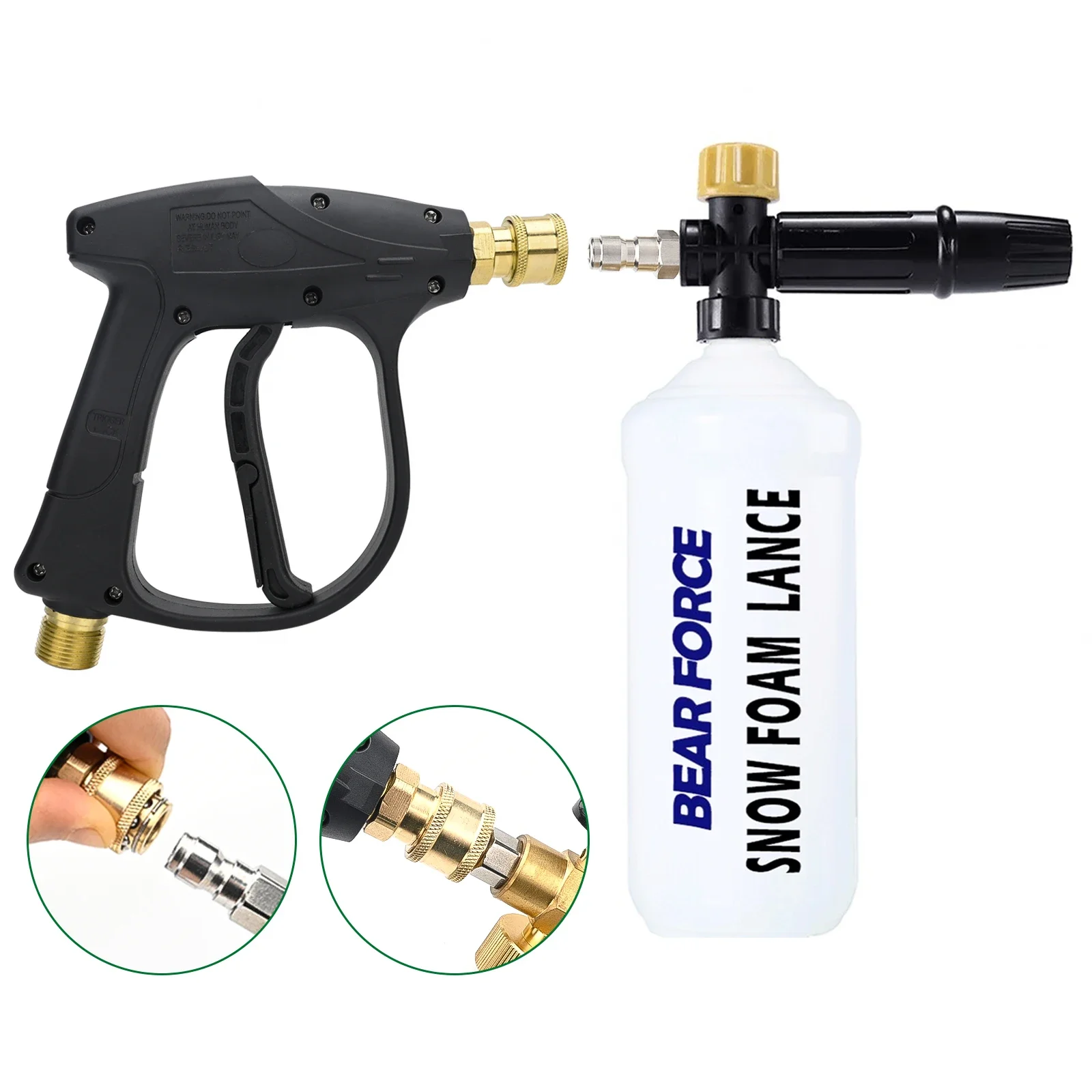 Pressure Washer Gun For Car Cleaning Hose Connector For Karcher Nilfisk Parkside Bosch