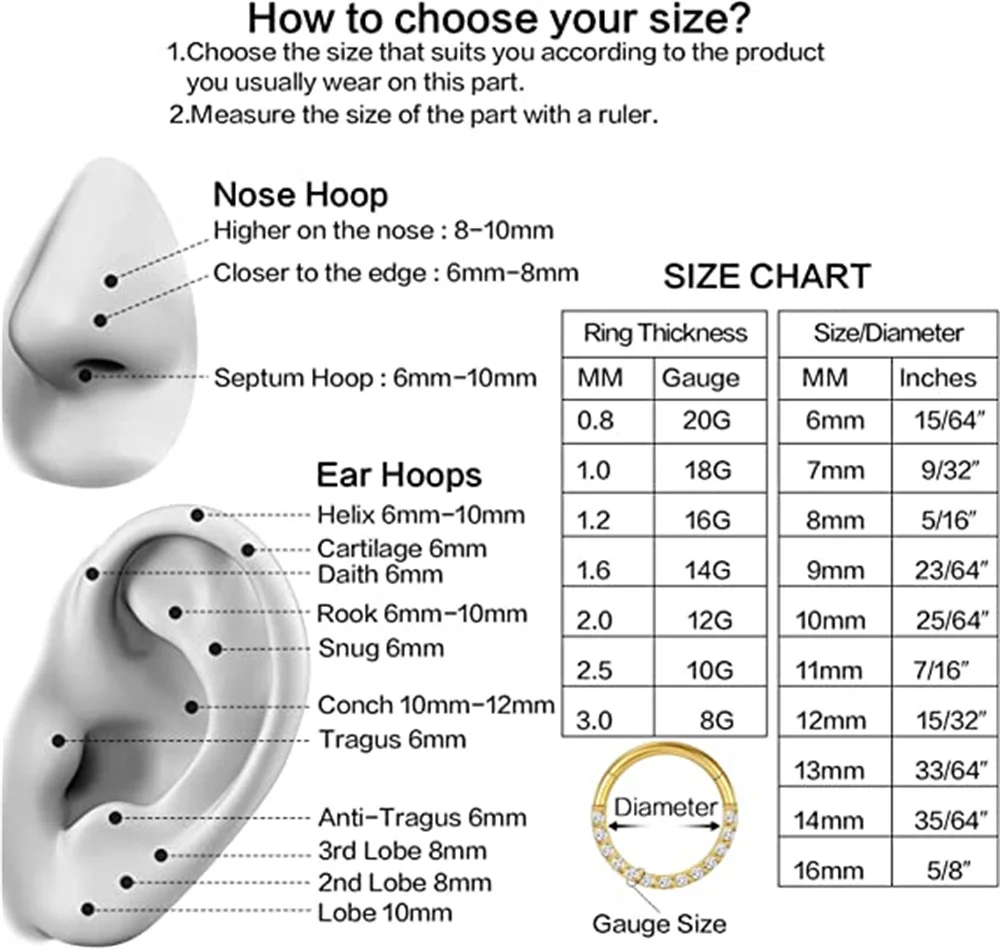 ASTM F136 Titan 16G Labret Ohrstecker Tragus Conch Knorpel Ohrring Piercing Körperschmuck – Detail 8