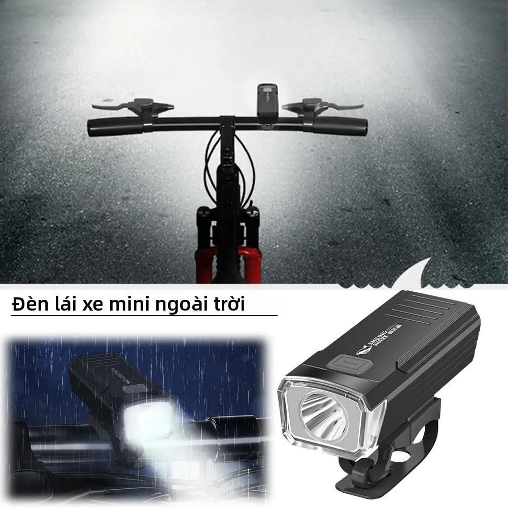 LED Front Bike Light USB Rechargeable Mountain Bicycle Headlight