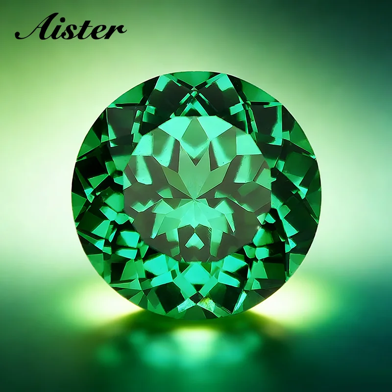 Emerald Green YAG Lab-Created Gemstone - 6.0mm Round Cut