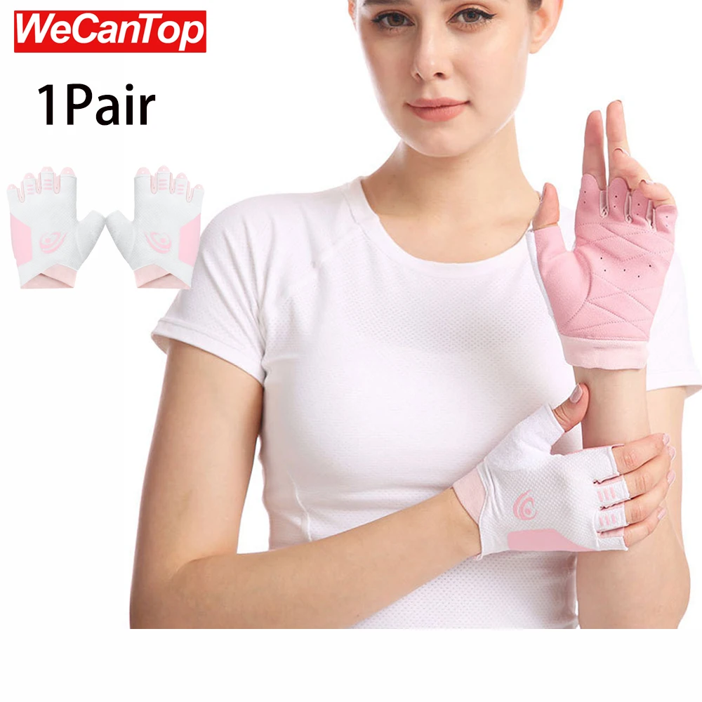 

1Pair Workout Gloves,Wrist Wrap Support for Women and Men,Weight Lifting Glove Breathable Fingerless Gym Gloves,Exercise,Fitness
